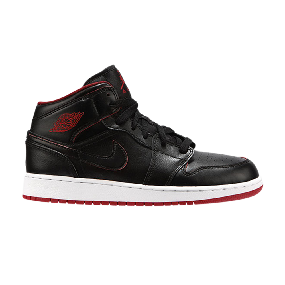 Air Jordan 1 Retro Mid GS 'Black Gym Red' 554725-028